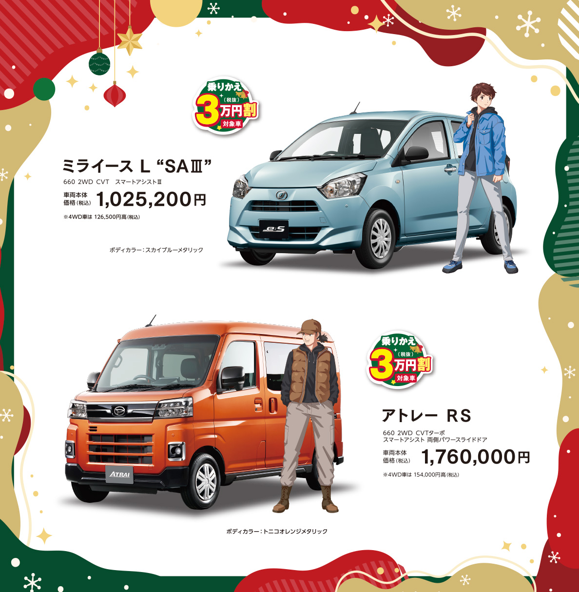 ミラ イース、アトレー